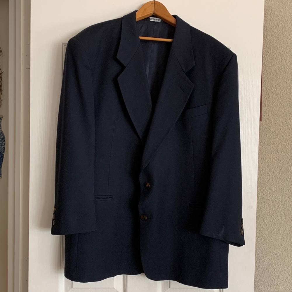 Classic dark navy blue blazer